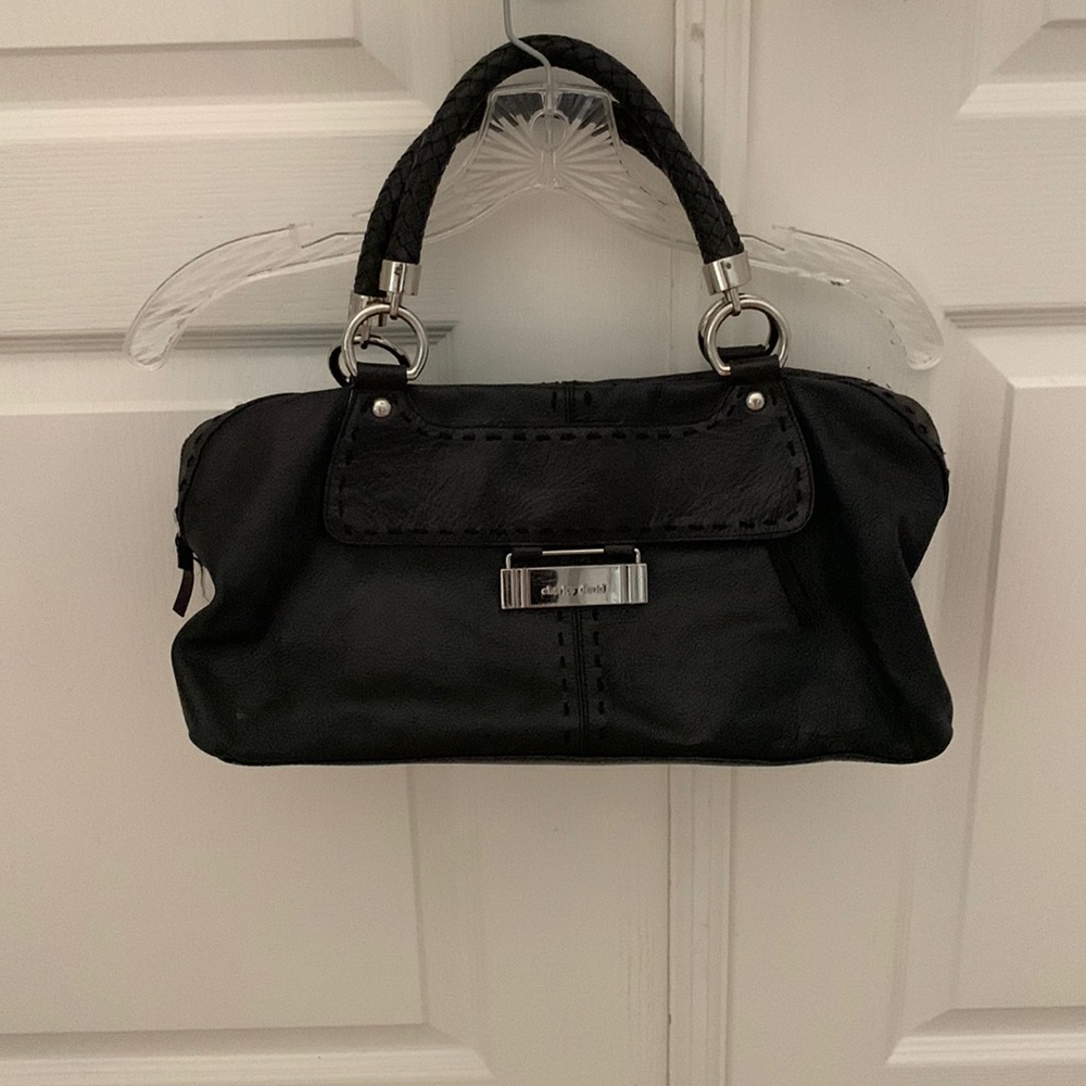 Charles David Handbag Black Leather